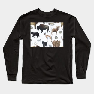 Mammals of Yellowstone National Park Long Sleeve T-Shirt